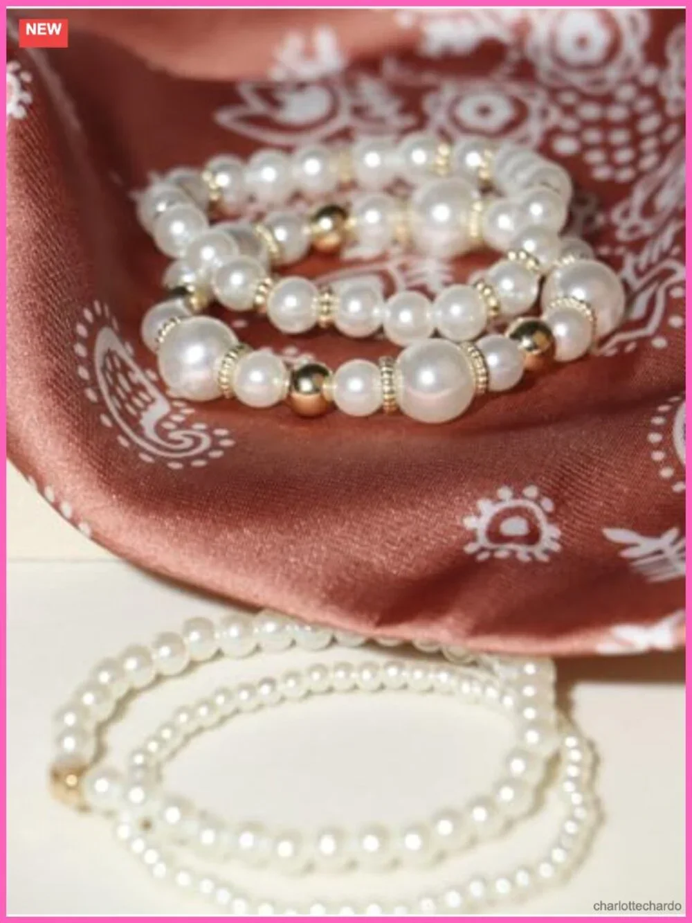 Women's Stretch Beaded Bracelet Set Layered Stackable Dainty Adjustable